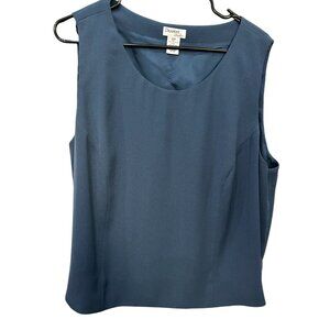 Drapers Studio Womens Sleeveless Blue Blouse Size 20W